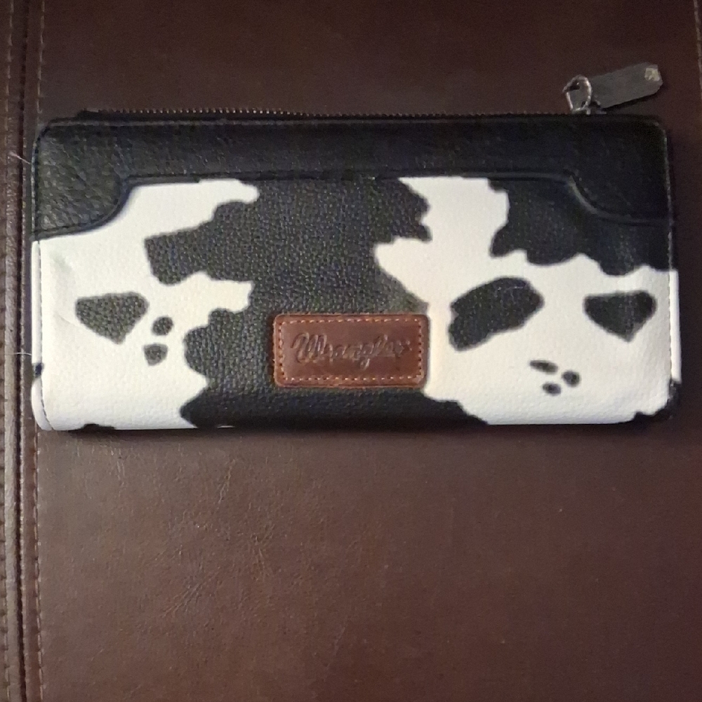 Wrangler Leather Cow Patterned Wallet